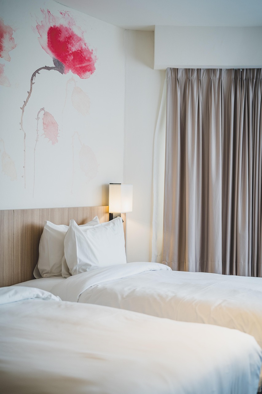 Deluxe hotel suite bedroom